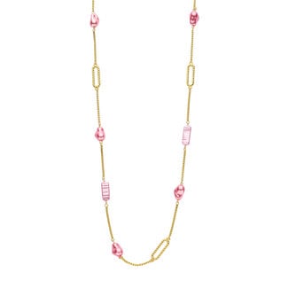 Les Cordes Les Cordes - Halsketting Lichtroze