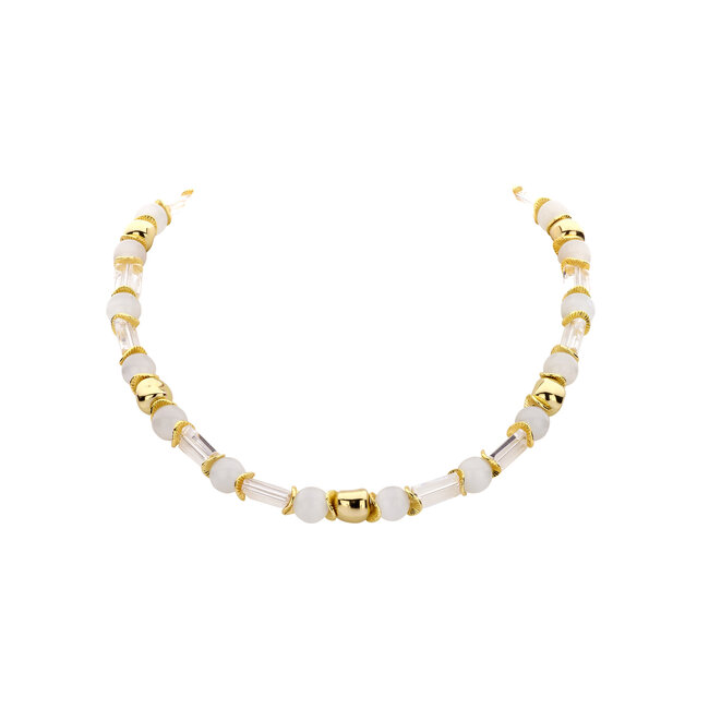 Les Cordes Halsketting Dadu Wit