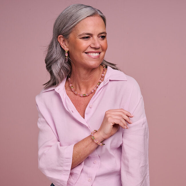 Les Cordes Les Cordes - Halsketting Roze