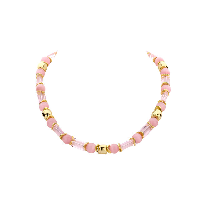 Les Cordes Halsketting Dadu Roze