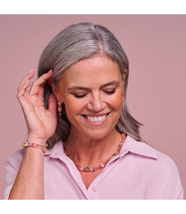 Les Cordes Halsketting Dadu Roze