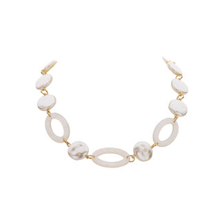 Les Cordes Halsketting Karn Wit