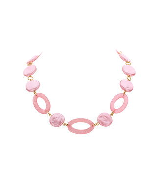 Les Cordes Halsketting Karn Roze