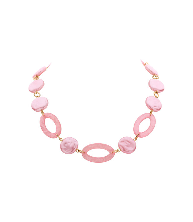 Les Cordes Halsketting Karn Roze