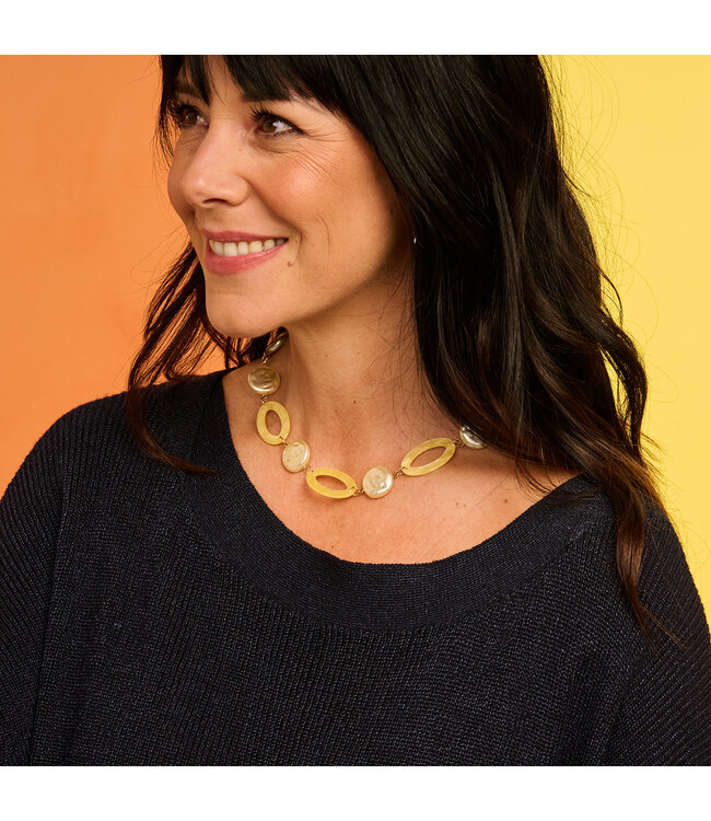 Les Cordes Les Cordes - Halsketting Geel