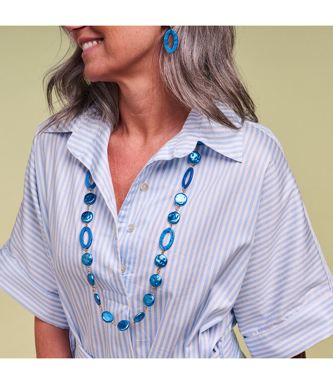 Les Cordes Les Cordes - Halsketting Blauw