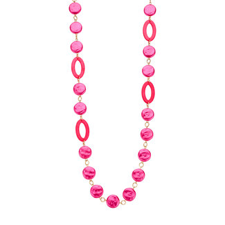 Les Cordes Halsketting Karnlang Fuchsia