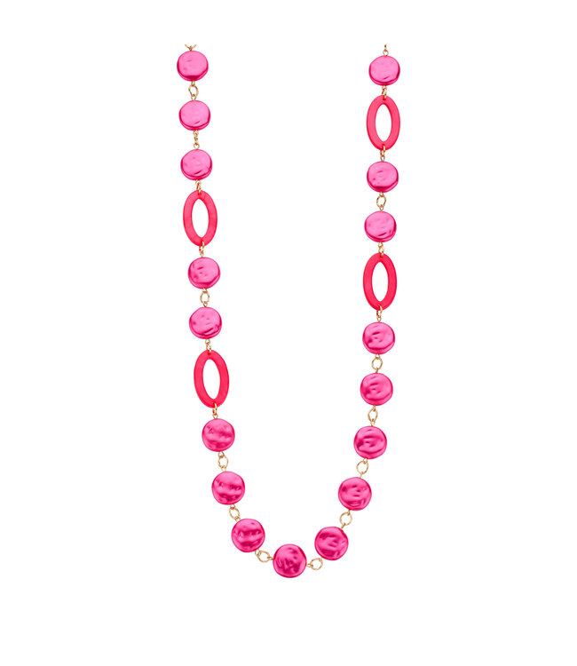 Les Cordes Halsketting Karnlang Fuchsia