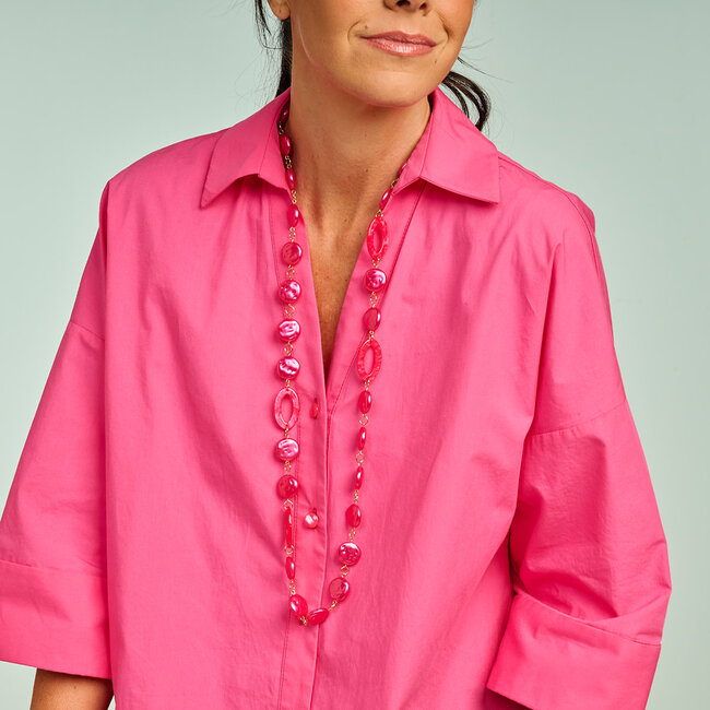 Les Cordes Les Cordes - Halsketting Fuchsia