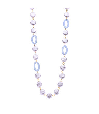 Les Cordes Halsketting Karnlang Grijs