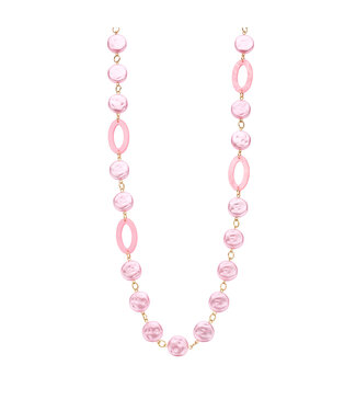 Les Cordes Halsketting Karnlang Roze