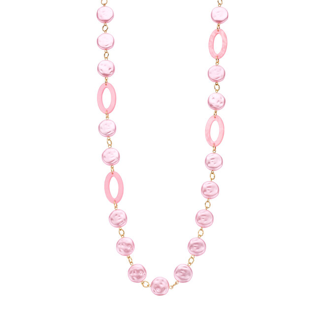 Les Cordes Halsketting Karnlang Roze