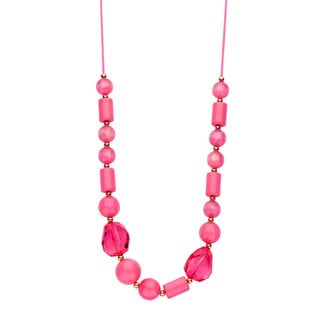 Les Cordes Halsketting Kasper Fuchsia