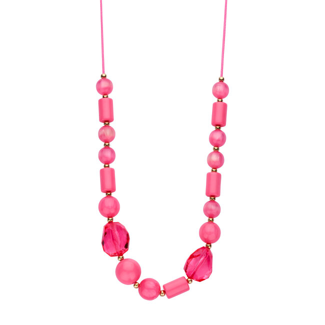 Les Cordes Halsketting Kasper Fuchsia