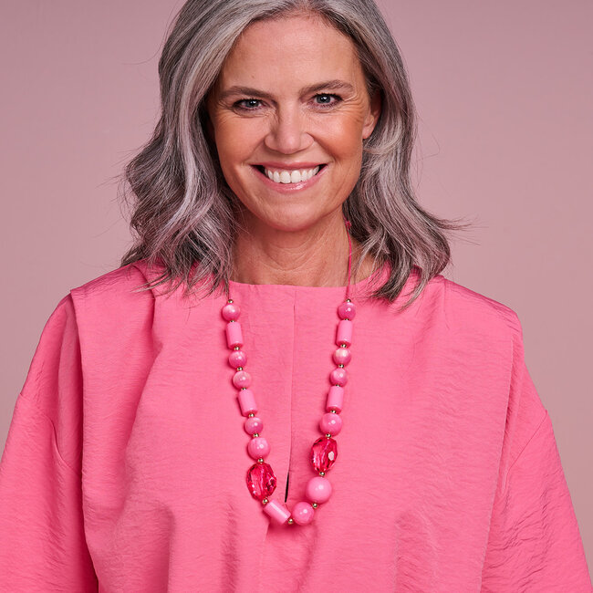 Les Cordes Les Cordes - Halsketting Fuchsia