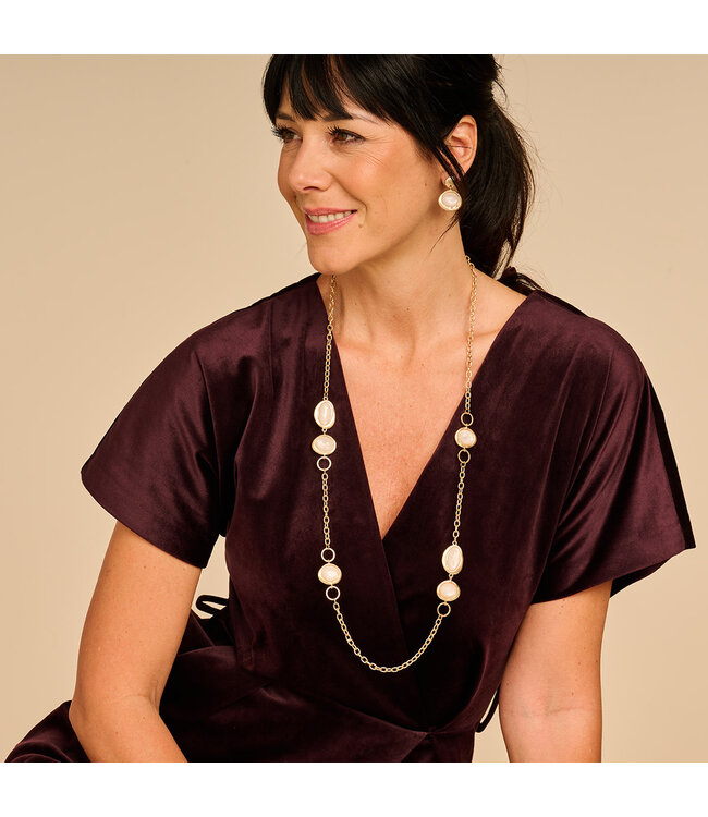 Les Cordes Les Cordes - Halsketting Ecru