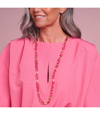 Les Cordes Halsketting Pan89 Fuchsia