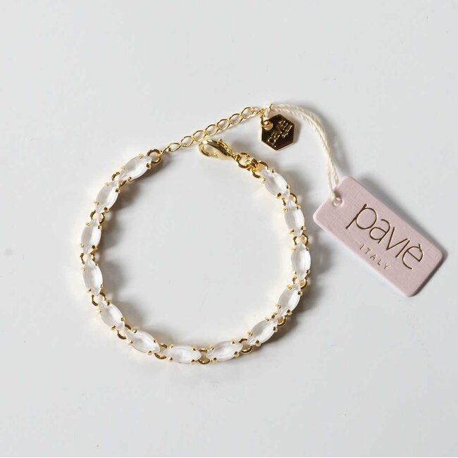 Paviè Armband Brina Bianco