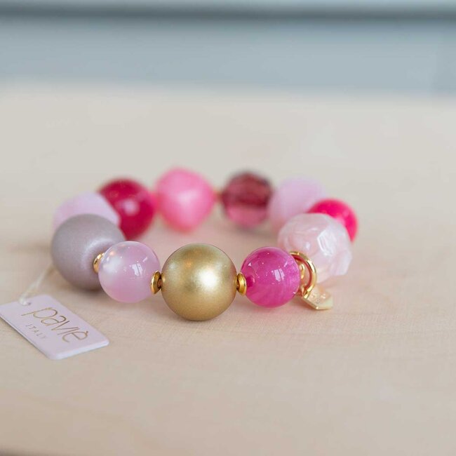 Paviè Armband Carmina Fucsia