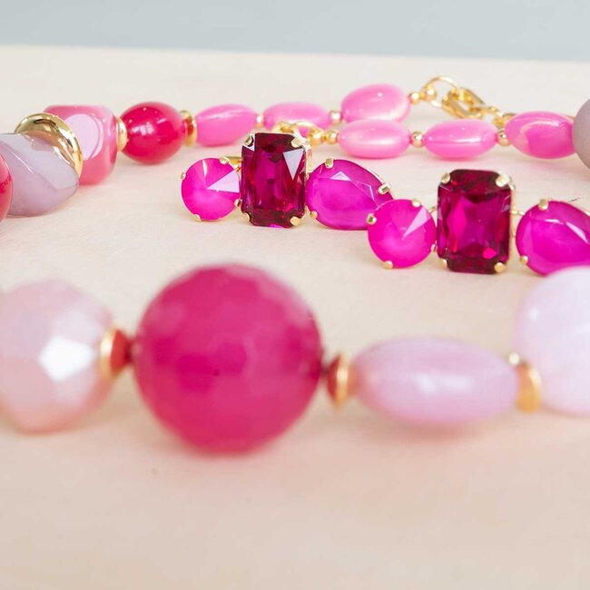 Paviè Paviè - Halsketting Fucsia