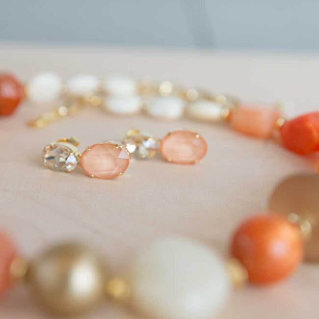 Paviè Halsketting Carlina Arancione