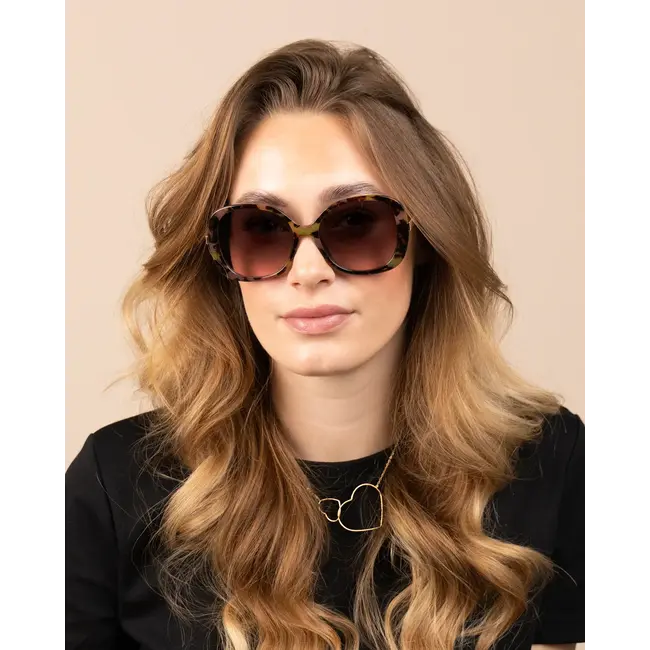 Oozoo Oozoo - brown/green tortoise sunglasses