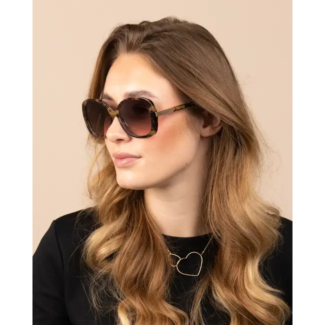 Oozoo Brown/green tortoise sunglasses