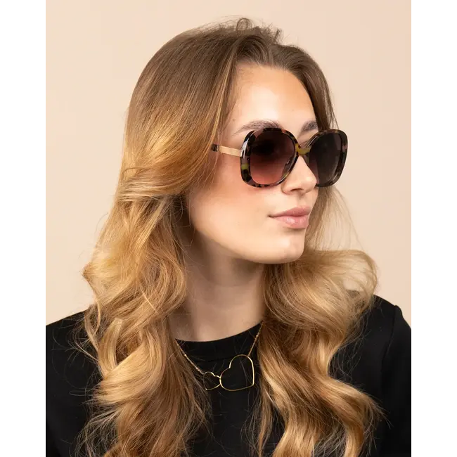 Oozoo Oozoo - brown/green tortoise sunglasses