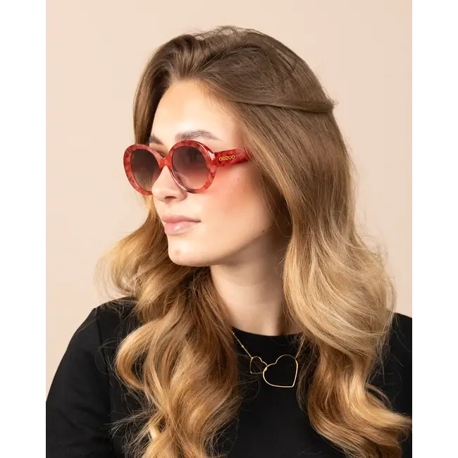 Oozoo Oozoo - pink/red turtoise sunglasses