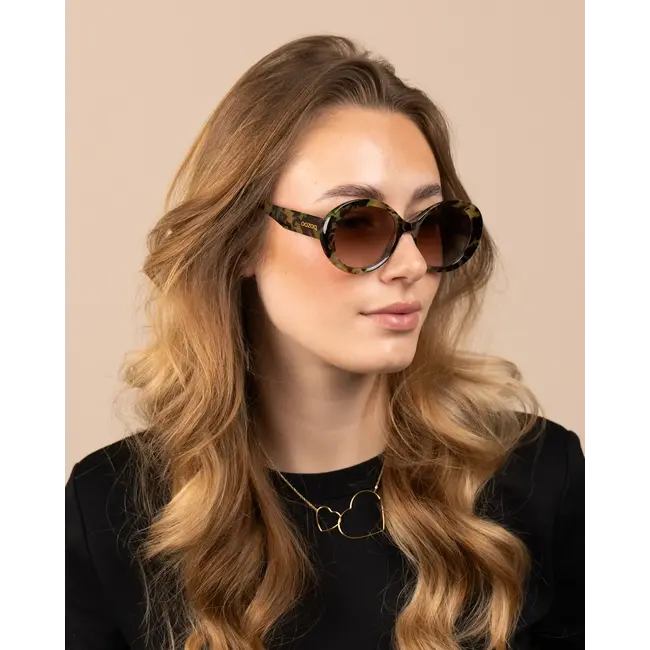 Oozoo Oozoo - green tortoise sunglasses