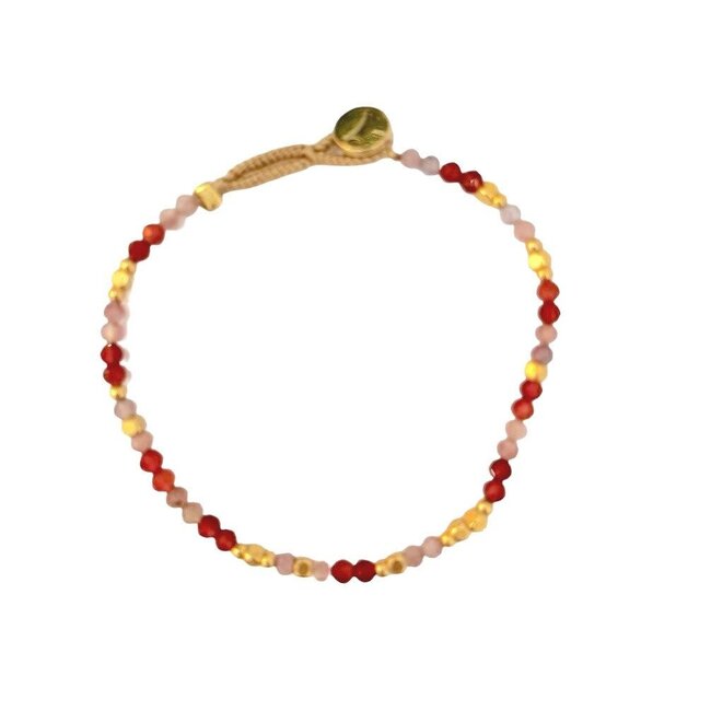 Ibu Jewels Ibu Jewels - Armband Lulu Liv Mix Orange
