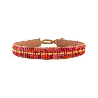Ibu Jewels Armband The Stripe Mix Orange
