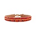 Ibu Jewels Ibu Jewels - Armband The Stripe Mix Orange