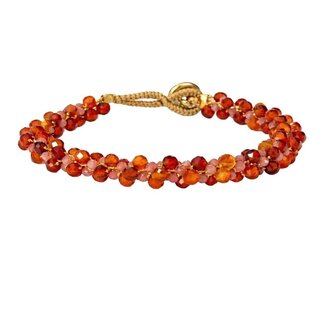 Ibu Jewels Ibu Jewels - Armband Jill Jazzy Mix Orange