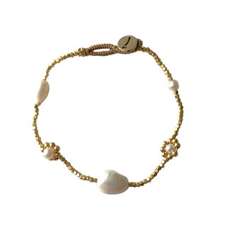 Ibu Jewels Armband Joanie Pearl Flower