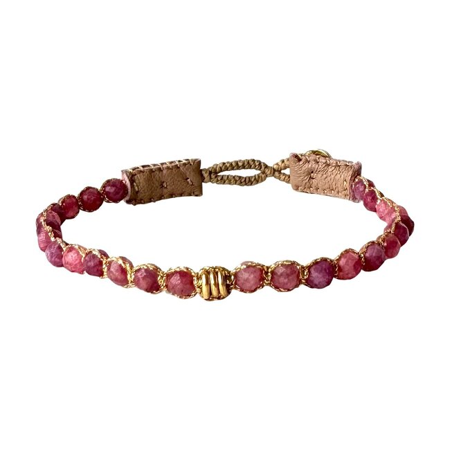 Ibu Jewels Armband Cap Henry Pink Tourmalin