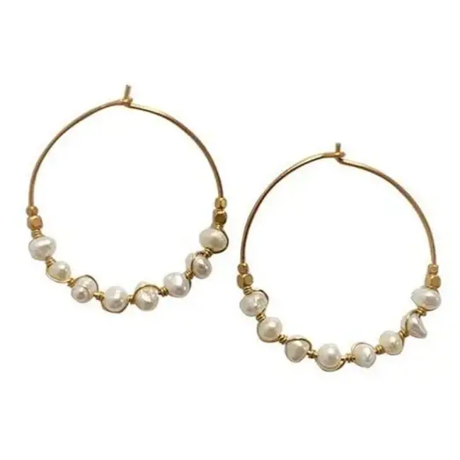 Ibu Jewels Ibu Jewels - Oorring Pearl Hoop