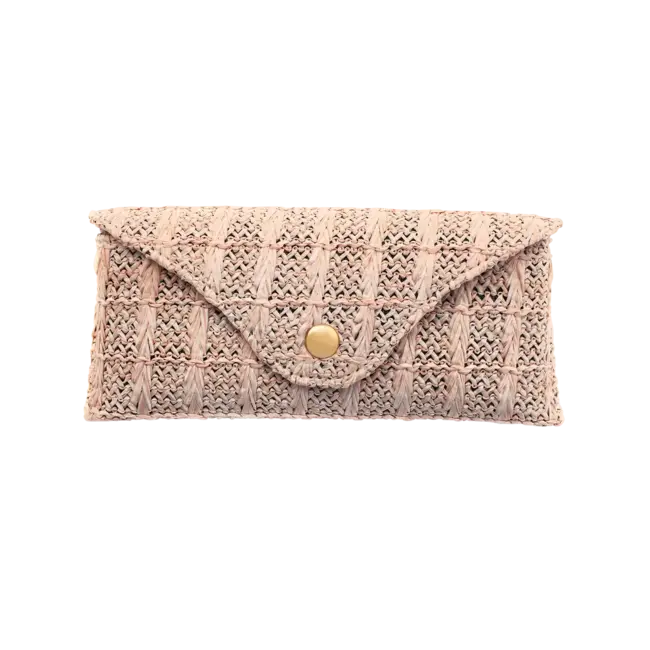 Frank and Lucie Hardcase Wink Raffia Nude Peach