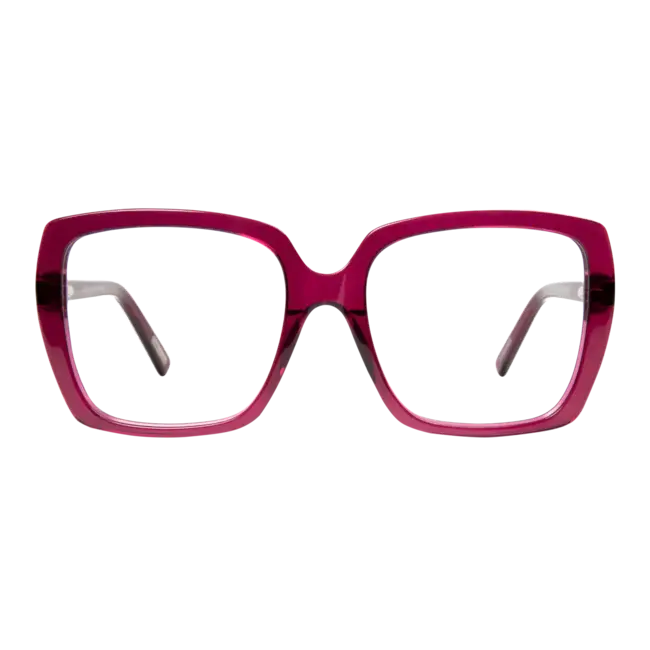 Frank and Lucie Leesbril Eyedentity Raspberry Baret