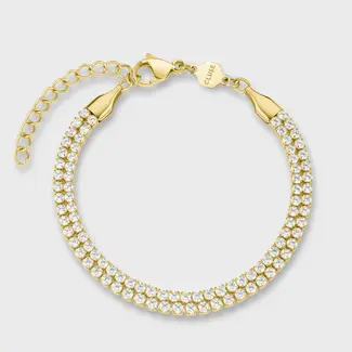 Cluse Armband Elevé Double Tennis gold