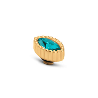 MelanO Twisted Navette L turquoise