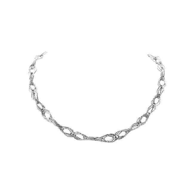 Les Cordes Halsketting DIDO Zilver
