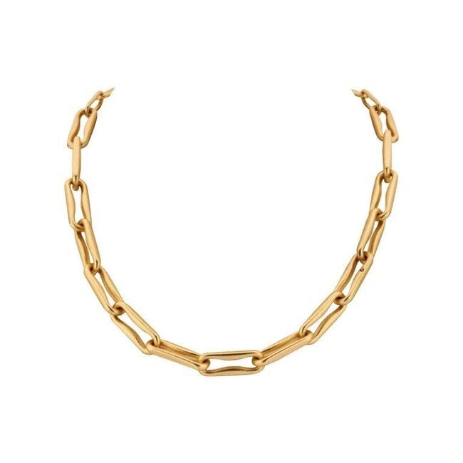 Les Cordes Halsketting DUNTO Goud Mat