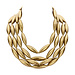 Les Cordes Halsketting DODO Goud Mat