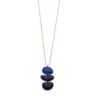 Les Cordes Halsketting KIELLANG Blauw