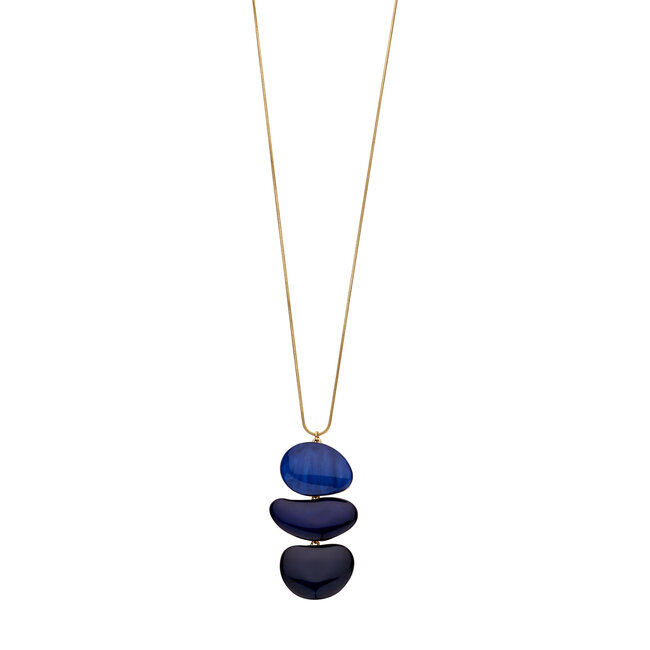 Les Cordes Halsketting KIELLANG Blauw
