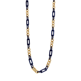 Les Cordes Halsketting DARNELLANG Blauw