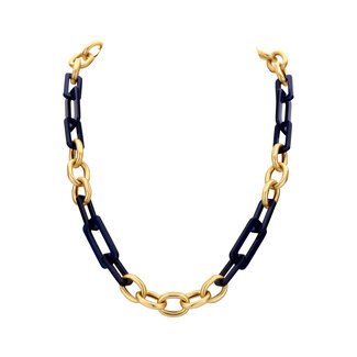 Les Cordes Halsketting DARNEL Blauw