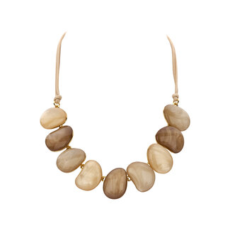 Les Cordes Halsketting KIEL Beige