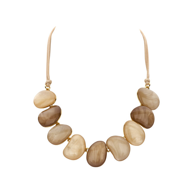 Les Cordes Halsketting KIEL Beige